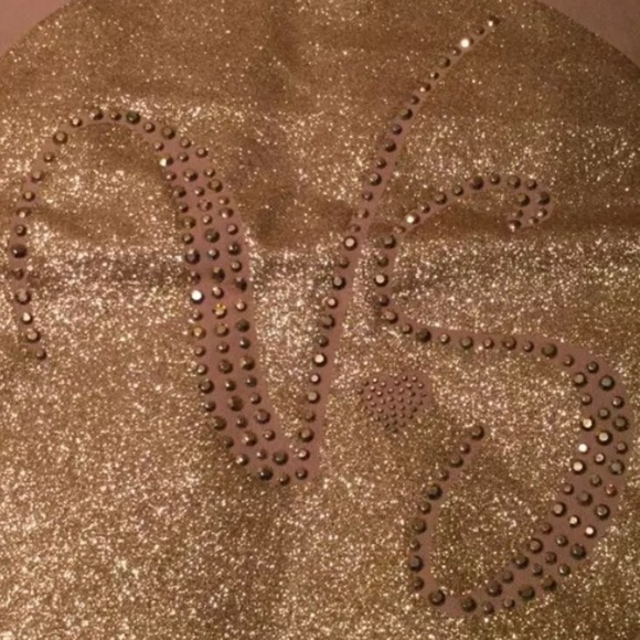 Victoria’s Secret Tan/gold tote hand bag NWT - Picture 7 of 8